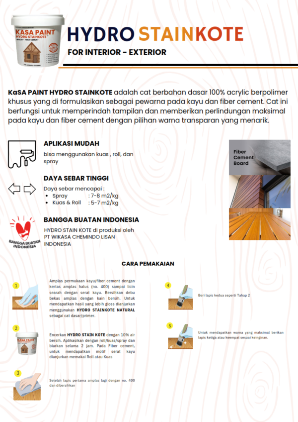 Kasa Paint Hydro Stainkote - Image 3